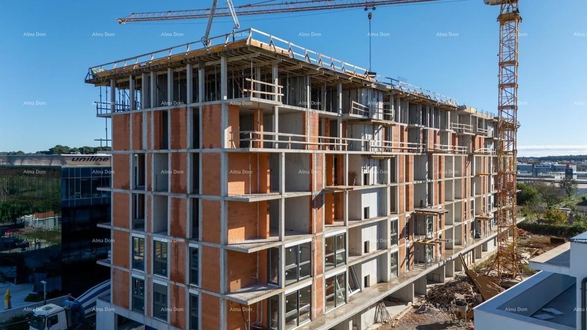 Pula, nuovo progetto! Edificio residenziale moderno con ascensore, vicino al centro. Iniziati i lavori di costruzione nelle immediate vicinanze del centro commerciale City Mall.