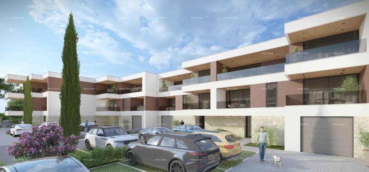 Vendita - appartamento in nuova costruzione con garage, posto auto e cantina, Pula!