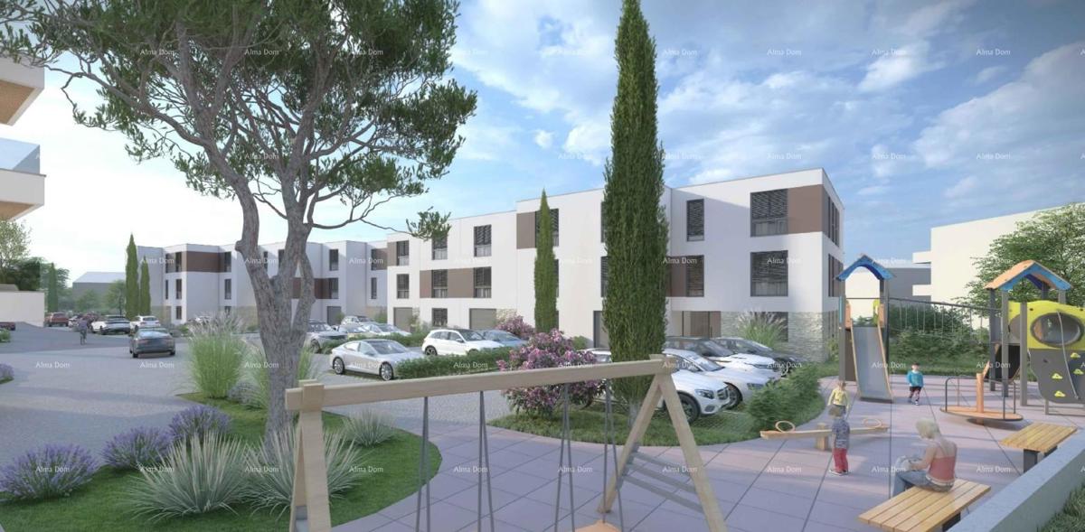 Vendita - appartamento in nuova costruzione con garage, posto auto e cantina, Pula!