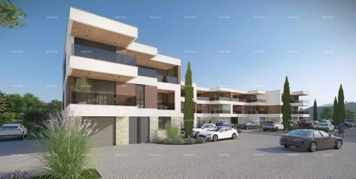 Vendita - appartamento in nuova costruzione con garage, posto auto e cantina, Pula!