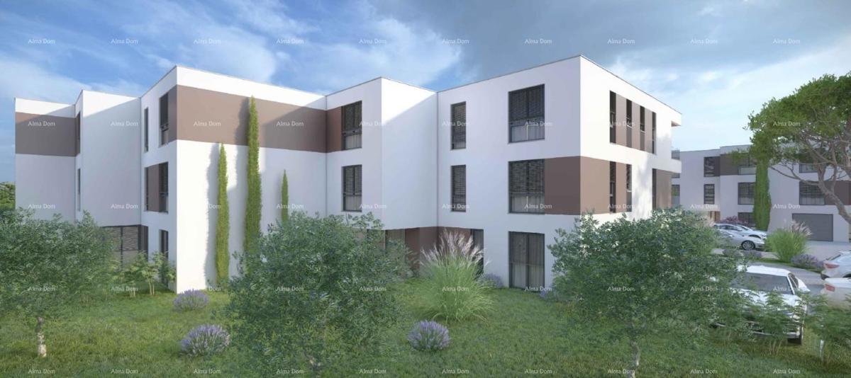 Vendita - appartamento in nuova costruzione con garage, posto auto e cantina, Pula!