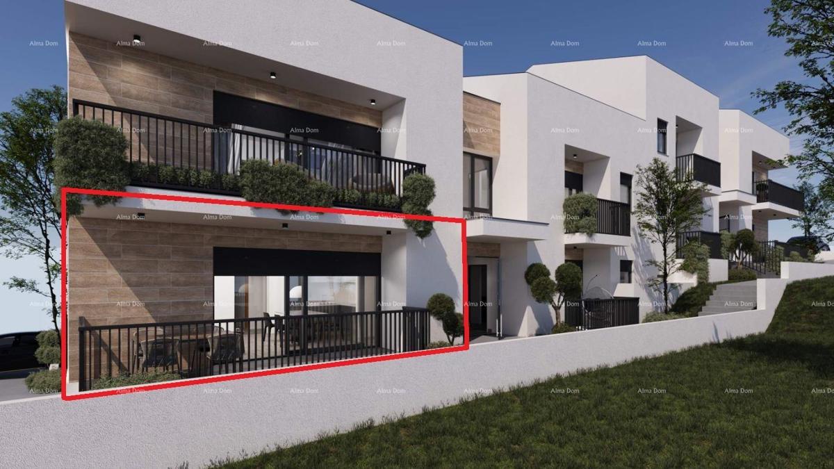 ŽMINJ – appartamento con due camere da letto al piano terra, ideale per una famiglia (Appartamento D)