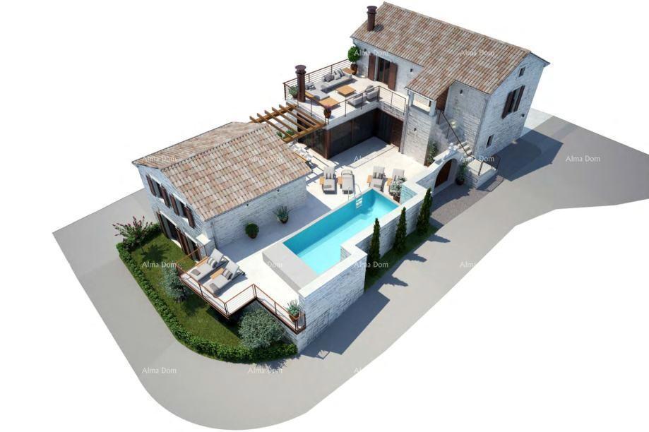 Due vecchie case di pietra, Tinjan.