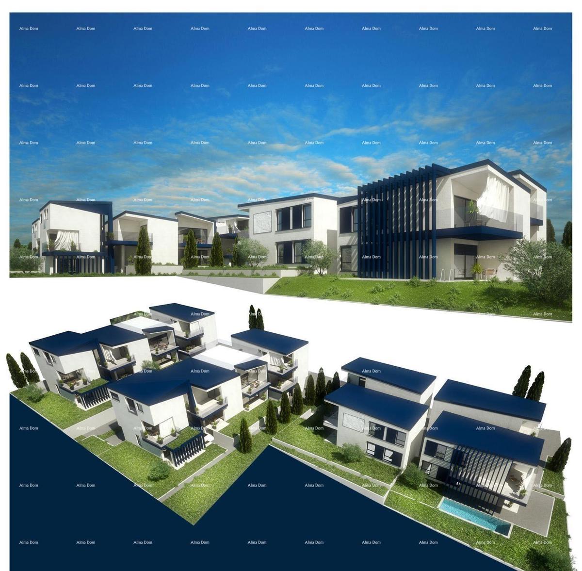 Appartamento moderno nel blocco A con giardino e posto auto, vicinanza a Umago!