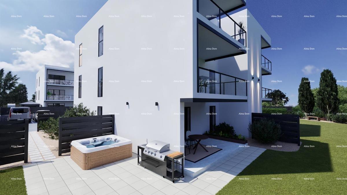In vendita – moderni, nuovi appartamenti a Peroj con vista mare e 2 posti auto. Z1-S6