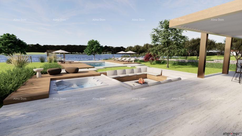 POMER, prima fila al mare, casa con terreno edificabile e progetto per villa di lusso