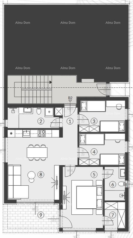Vendita di appartamenti in moderna costruzione con piscina comune, Fažana!