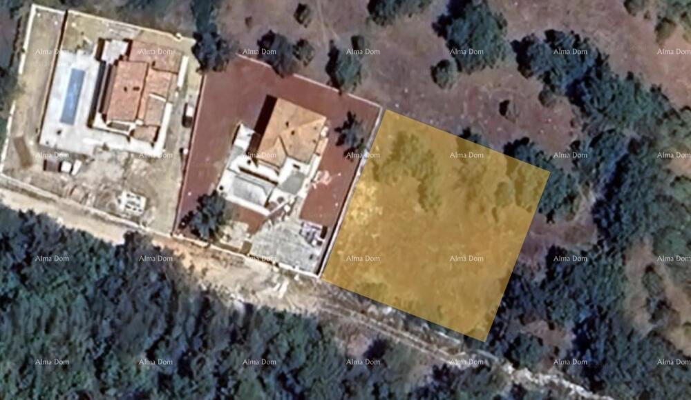 Jurcanija, Buje. Terreno edificabile con vista panoramica