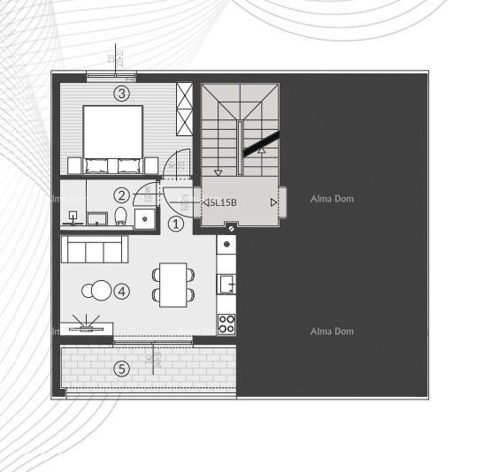 Vendita di appartamenti in un nuovo complesso residenziale, Štinjan! 15B