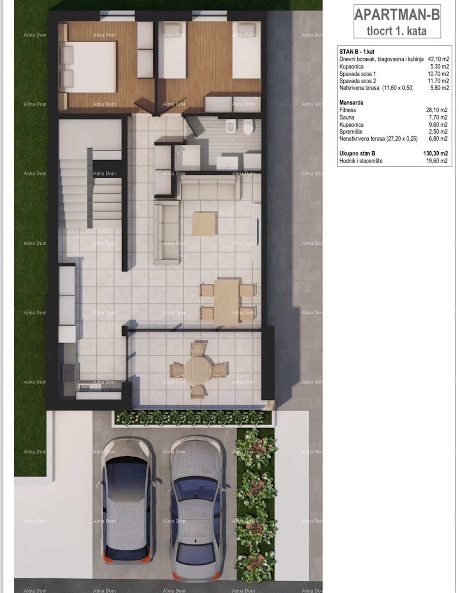 Vendita di appartamenti in costruzione, a 500 m dalla spiaggia e dal mare, Zambratija - Umago!