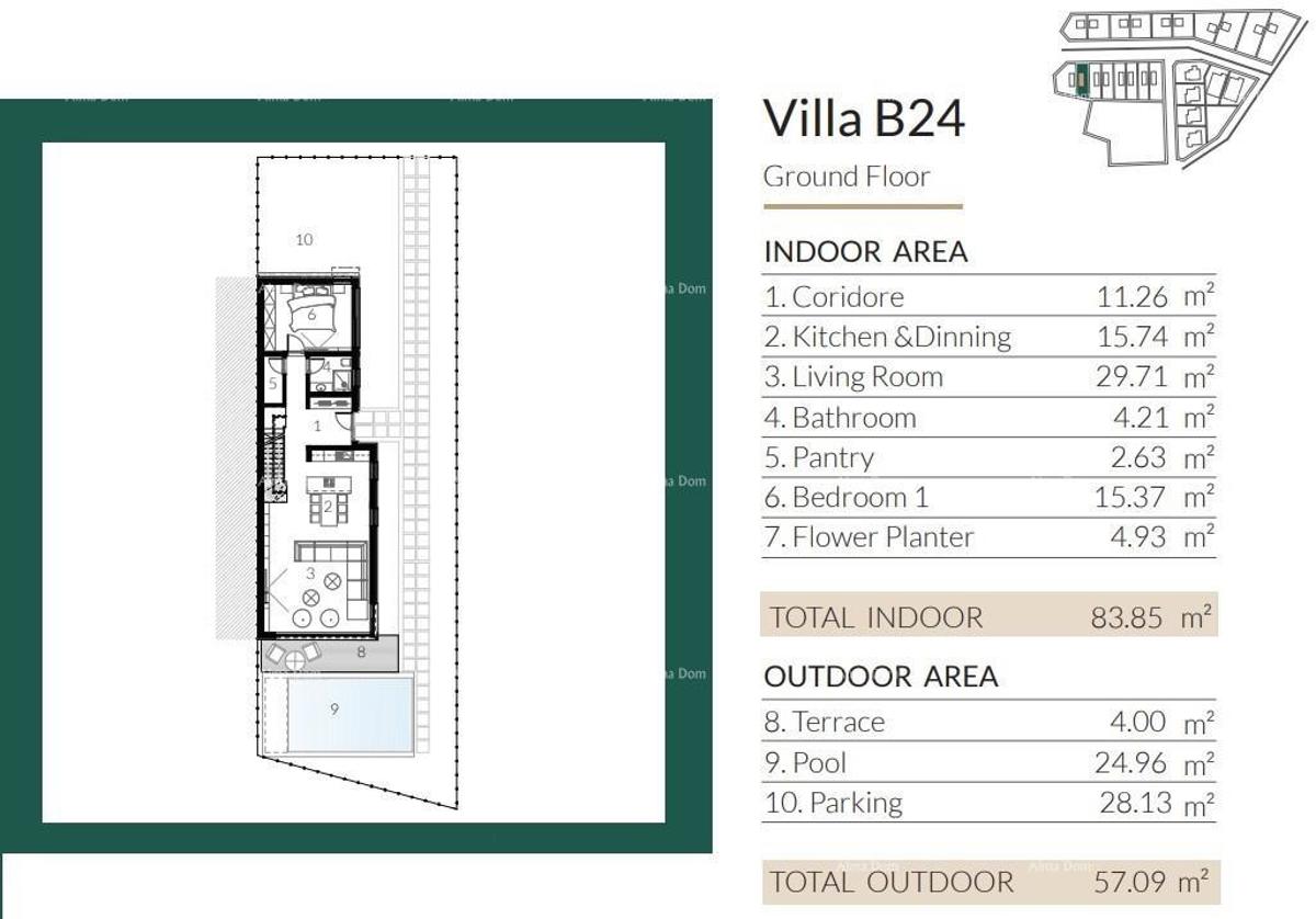 Vendita di ville moderne in una bellissima zona residenziale, Umago