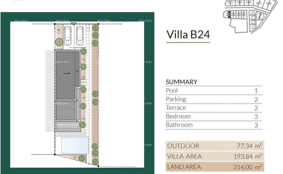 Vendita di ville moderne in una bellissima zona residenziale, Umago