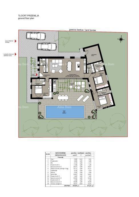 È in vendita la casa in costruzione in una posizione tranquilla vicino a Gimino