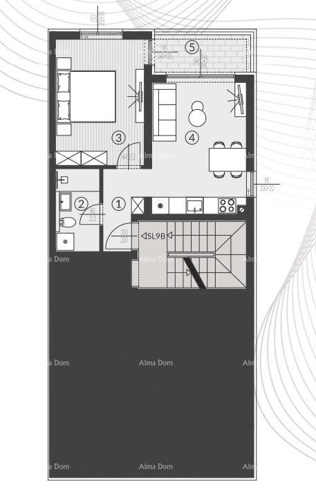 Vendita di appartamenti nel nuovo complesso residenziale, Štinjan! 9B