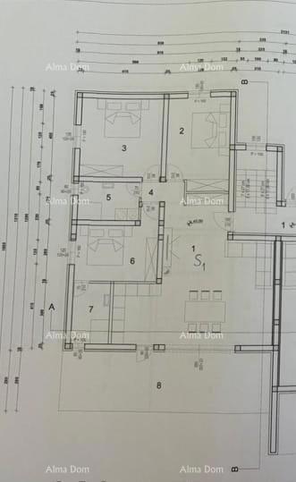 Novigrad – Novogradnja, appartamento di 123,63 m² con loggia di 22 m²