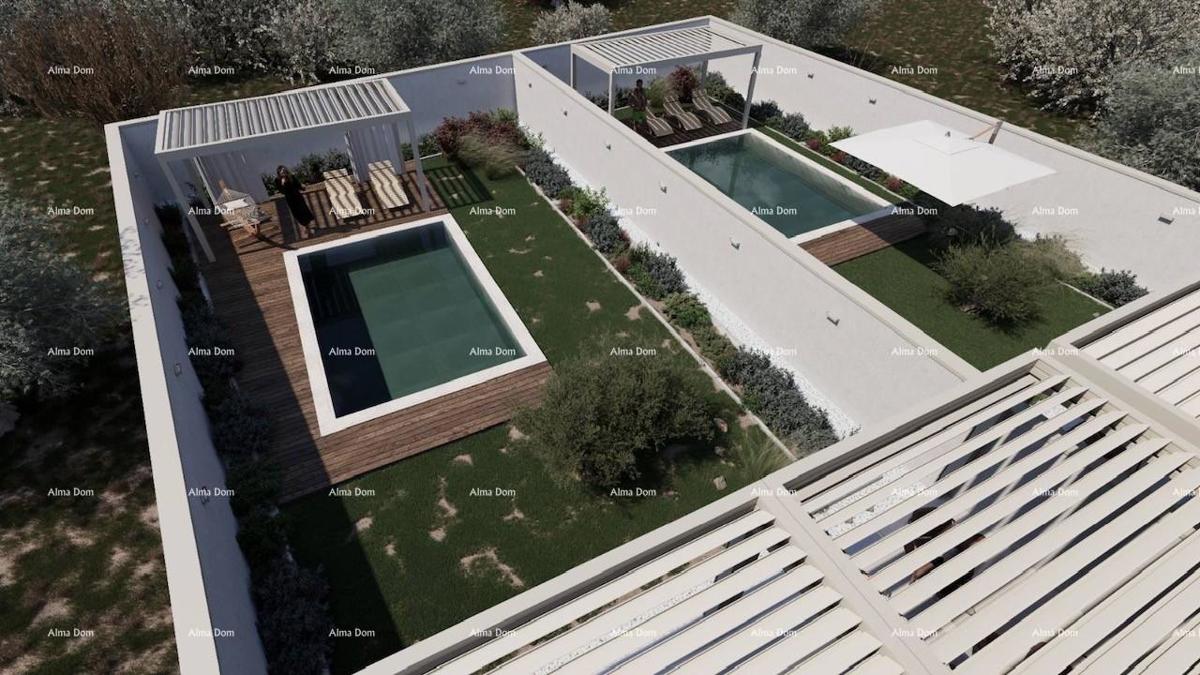 Vendita di un appartamento con piscina e giardino in un moderno edificio di nuova costruzione, Tar!