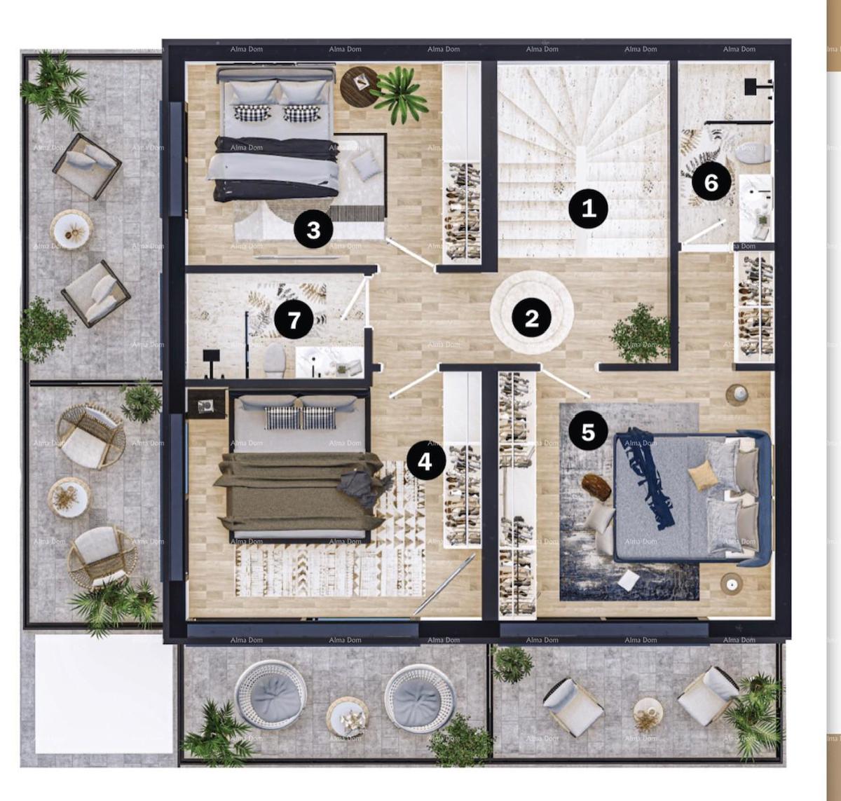 Vendita di ville moderne in una meravigliosa zona residenziale, Umago V3