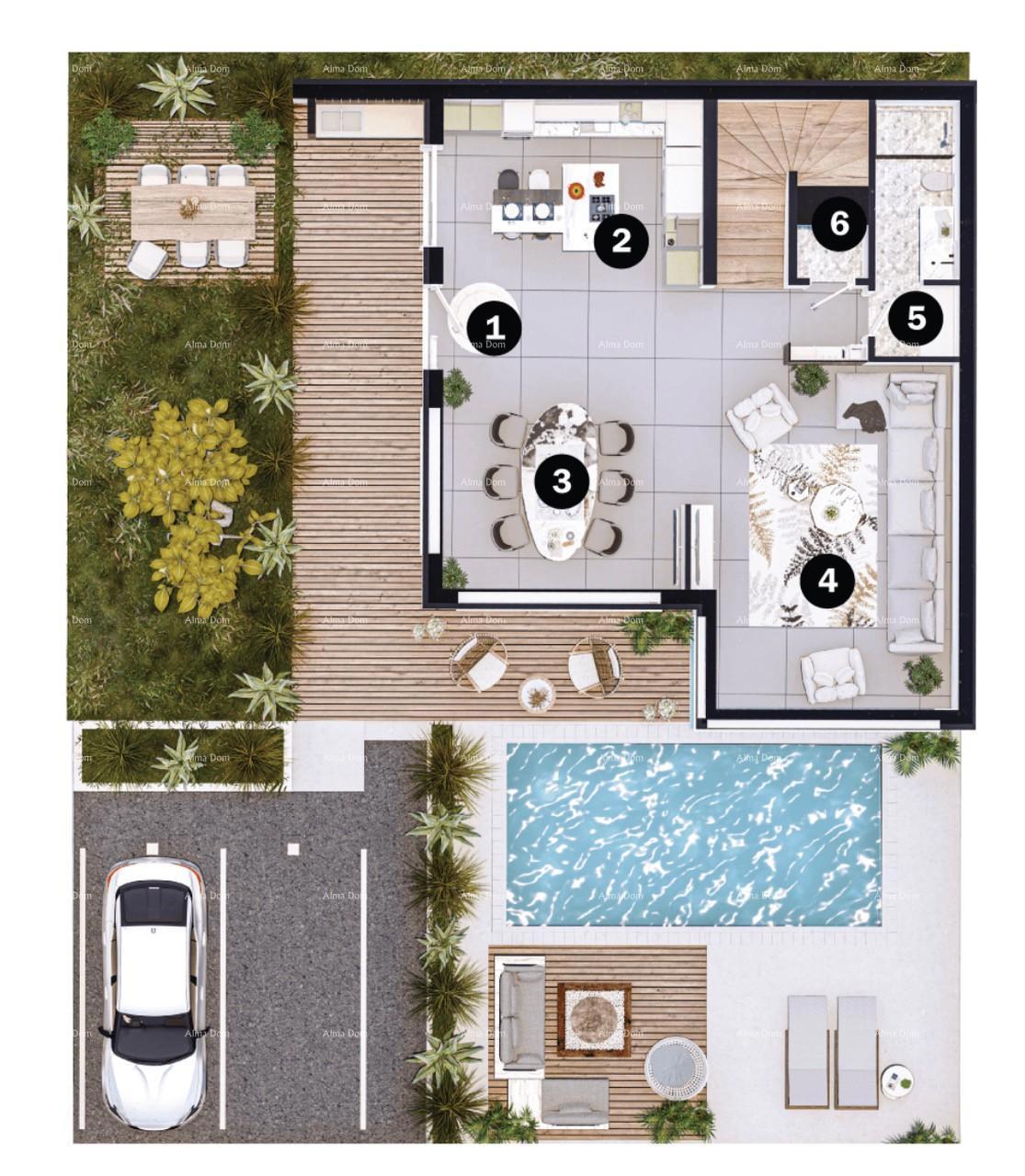 Vendita di ville moderne in una meravigliosa zona residenziale, Umago V3