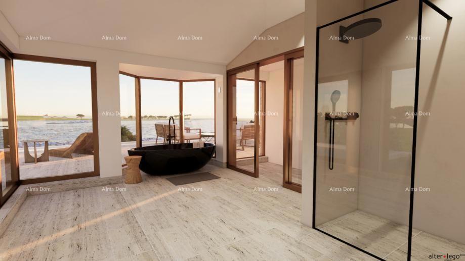 POMER, prima fila al mare, casa con terreno edificabile e progetto per villa di lusso