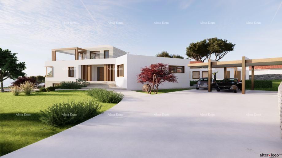 POMER, prima fila al mare, casa con terreno edificabile e progetto per villa di lusso