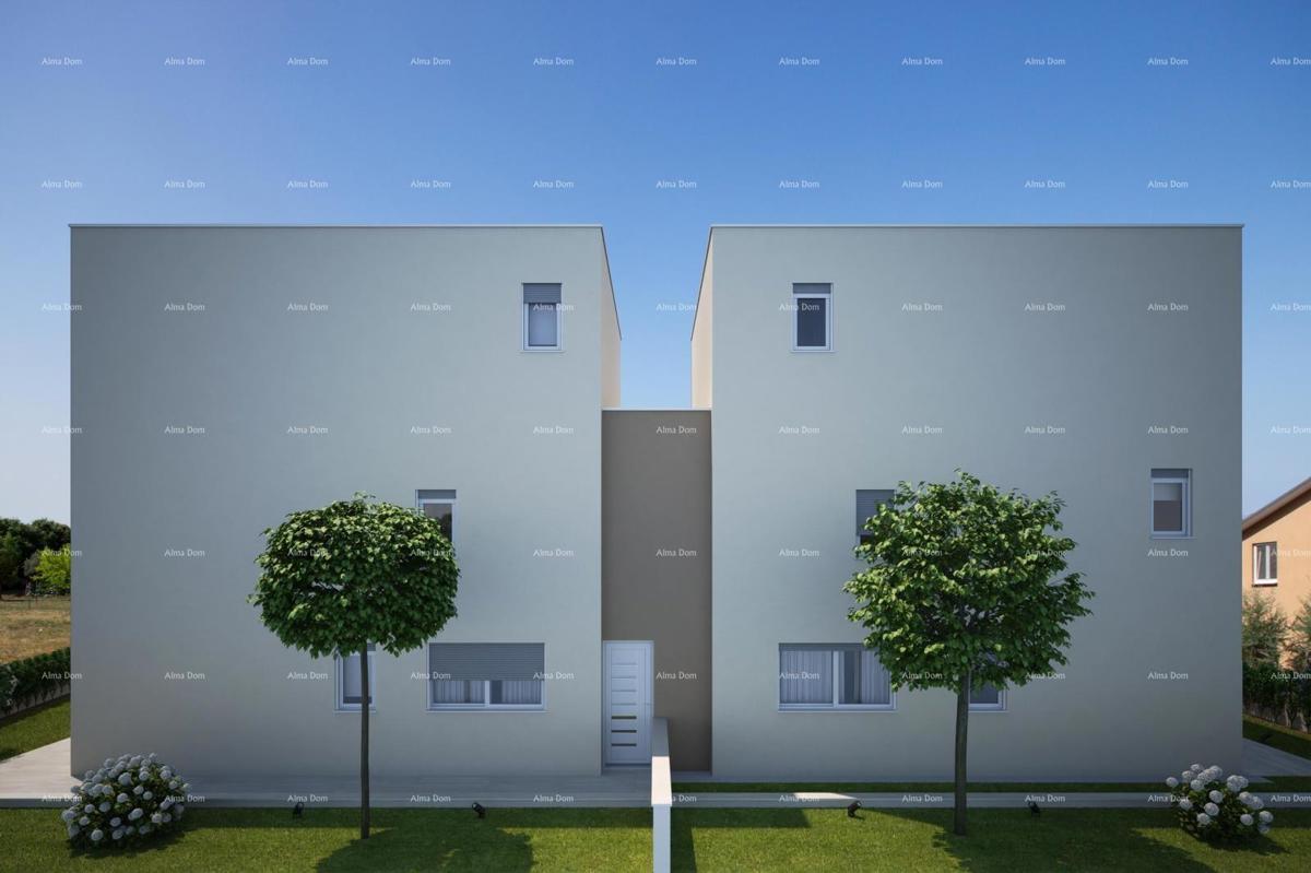 Moderna nuova costruzione con due appartamenti e vista panoramica sul mare – Žbandaj, Poreč