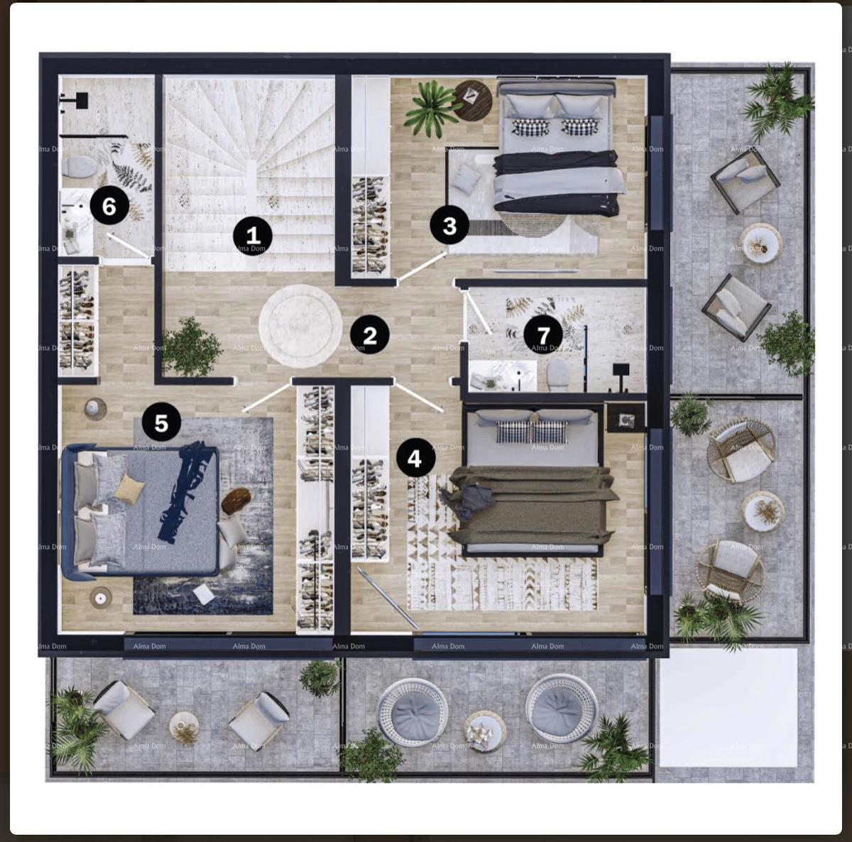 Vendita di una splendida villa con piscina, Umag A2