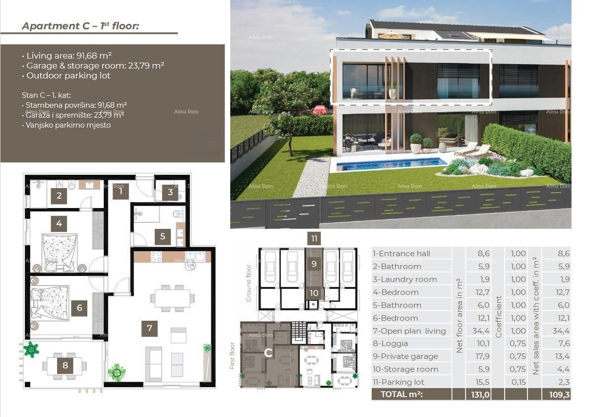 Vendita di appartamenti nel nuovo progetto residenziale, Rovigno!