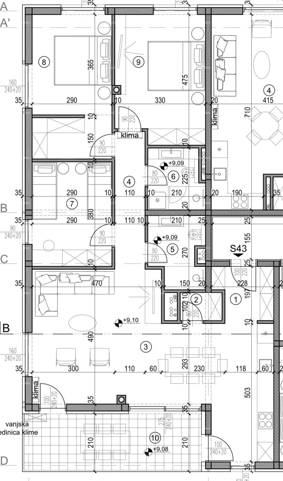 Pula! Edificio residenziale moderno con ascensore, vicino al centro. S43