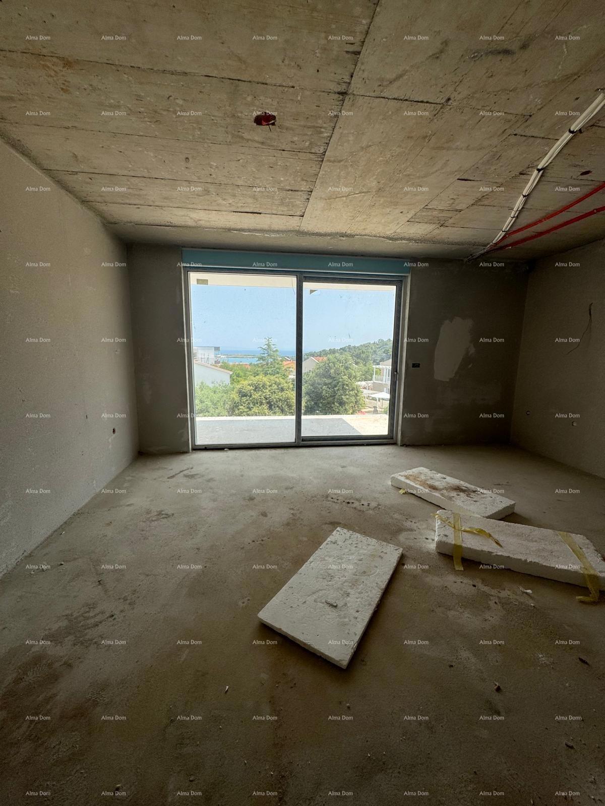 Vendita di un appartamento di lusso con posto auto e vista mare, Ližnjan!