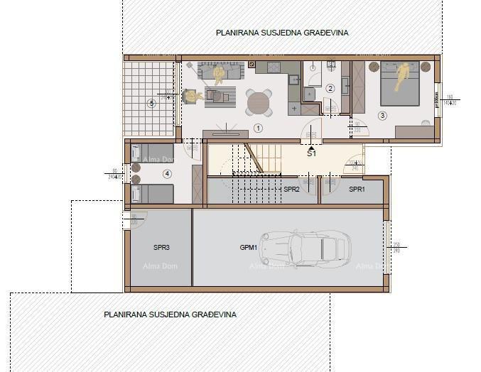 Vendita - appartamento al piano terra, in un nuovo complesso residenziale, Valdebek, Pola! Zg4 S1