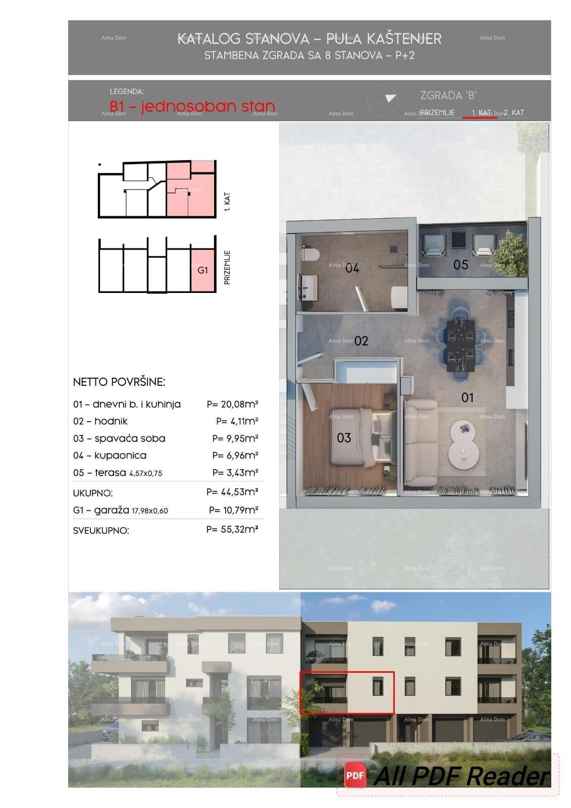 Pula! Iniziata la costruzione di un edificio residenziale con appartamenti!