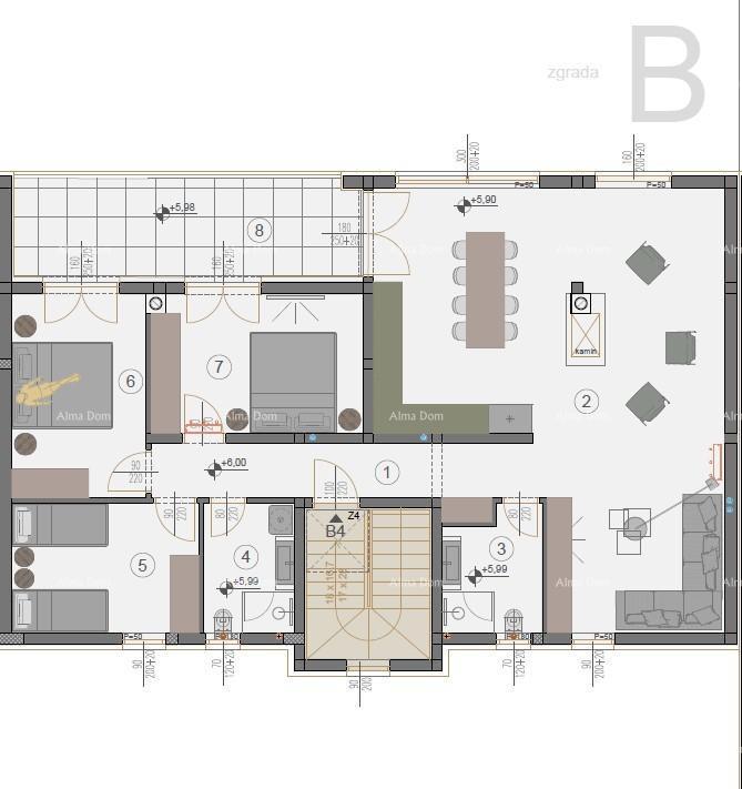 Vendita di appartamenti moderni in un nuovo progetto residenziale, vista mare, Štinjan, B4