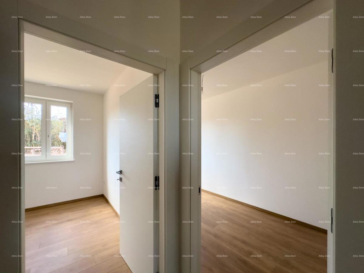 Vendiamo un appartamento con giardino a Barban.