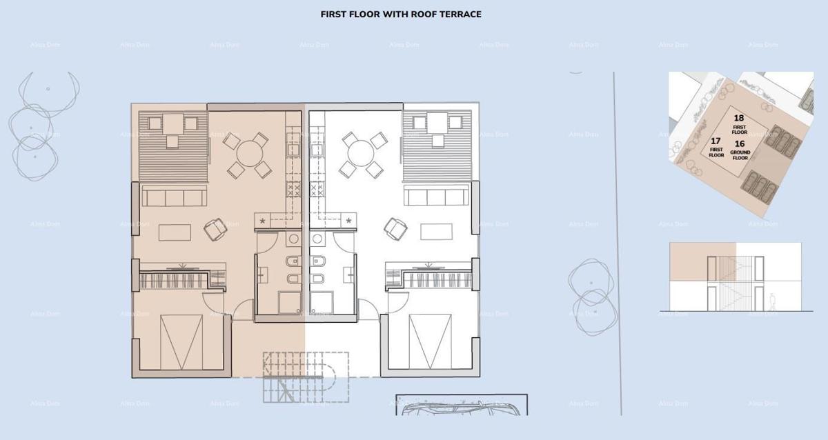 Vendita di appartamenti in nuova costruzione, a 5 minuti dalla spiaggia, Umago! A17