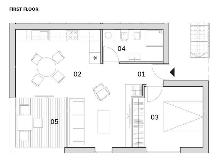 Vendita di appartamenti in nuova costruzione, a 5 minuti dalla spiaggia, Umago! A17