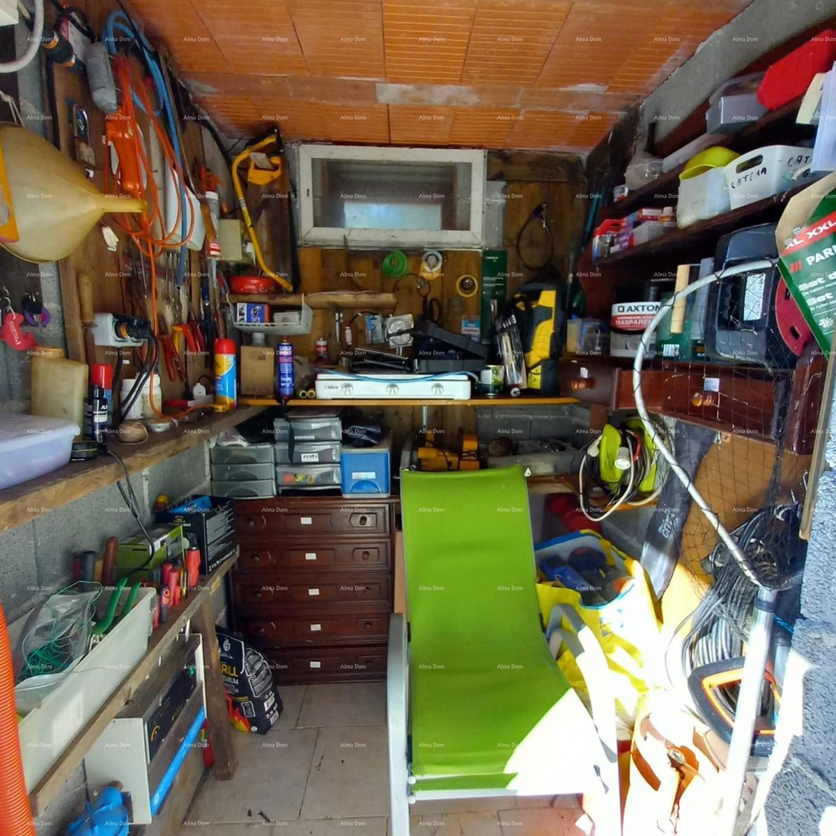 MEDULIN – AUTENTICA CASA ISTRIANA (KAŽUN) CON GIARDINO, A 600 M DAL MARE