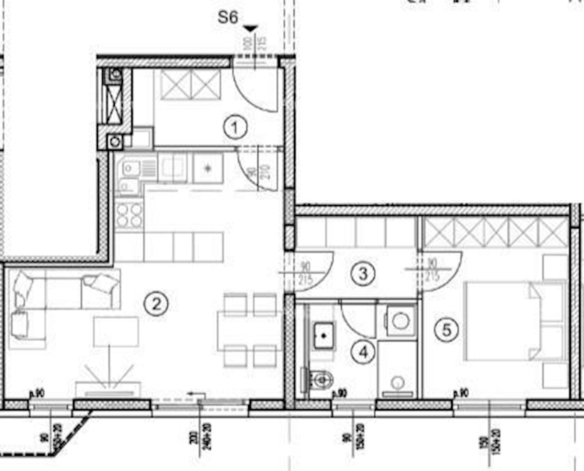 Appartamenti in vendita in un nuovo progetto residenziale in una posizione esclusiva, a 300 m dal mare, Pola, Veruda!