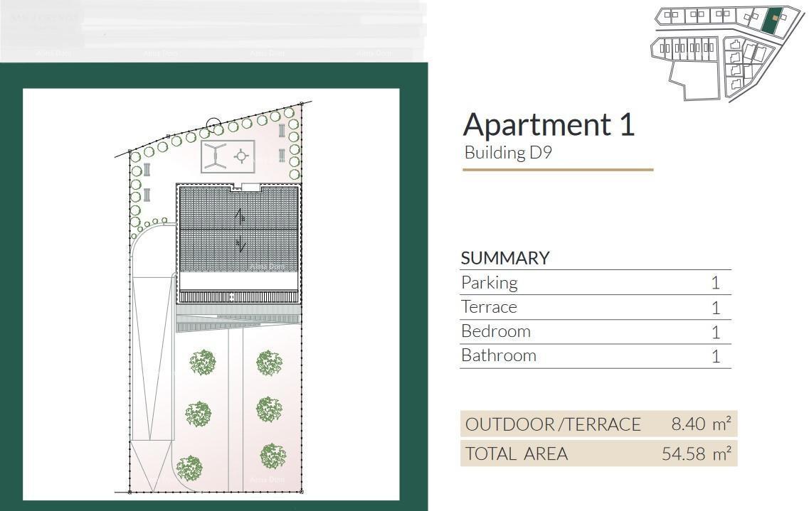 Vendita di appartamenti moderni in una meravigliosa zona residenziale, Umago D9-A1