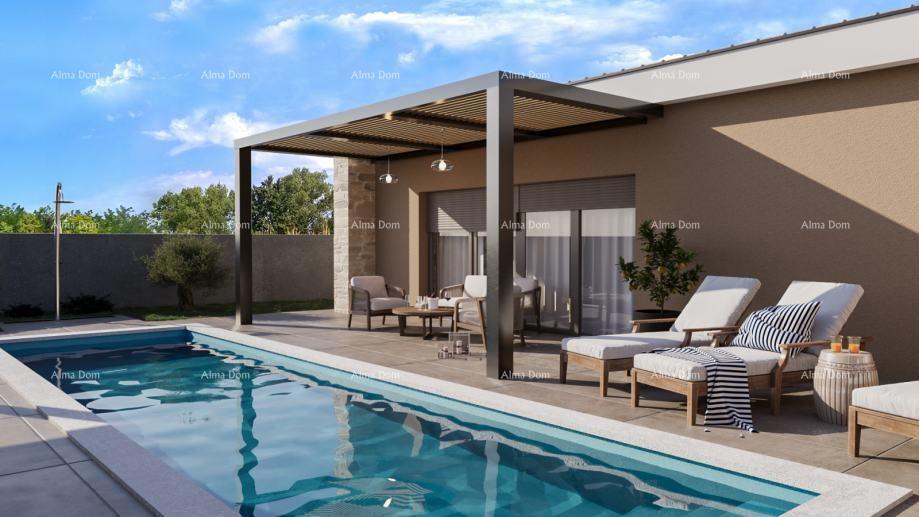 Terreno edificabile con permesso e progetto per villa con piscina – 760 m²