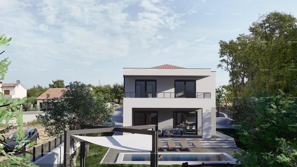 GALIŽANA - Casa moderna in vendita con piscina e vista mare