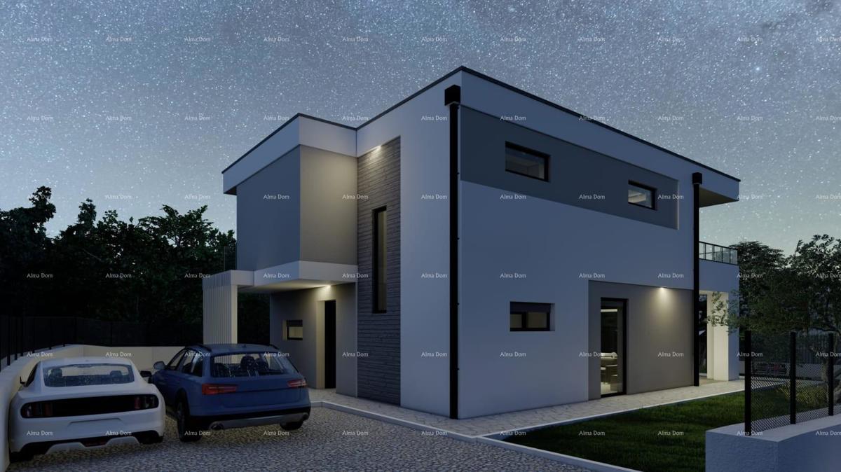 GALIŽANA - Casa moderna in vendita con piscina e vista mare