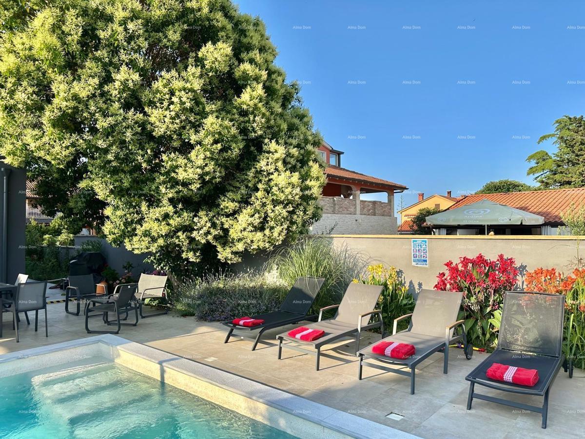 Istria, Ližnjan, 1 km dal centro di Medulin, nuova casa moderna con piscina per le vacanze.