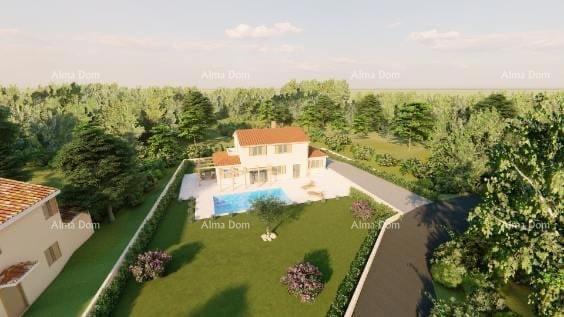 TINJAN – Casa in costruzione con piscina e ampio terreno nel cuore dell'Istria