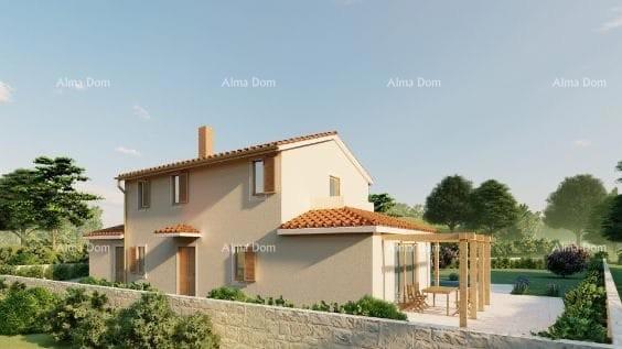 TINJAN – Casa in costruzione con piscina e ampio terreno nel cuore dell'Istria