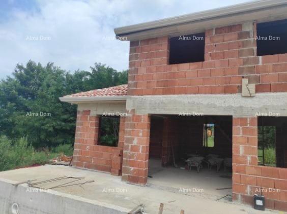 TINJAN – Casa in costruzione con piscina e ampio terreno nel cuore dell'Istria