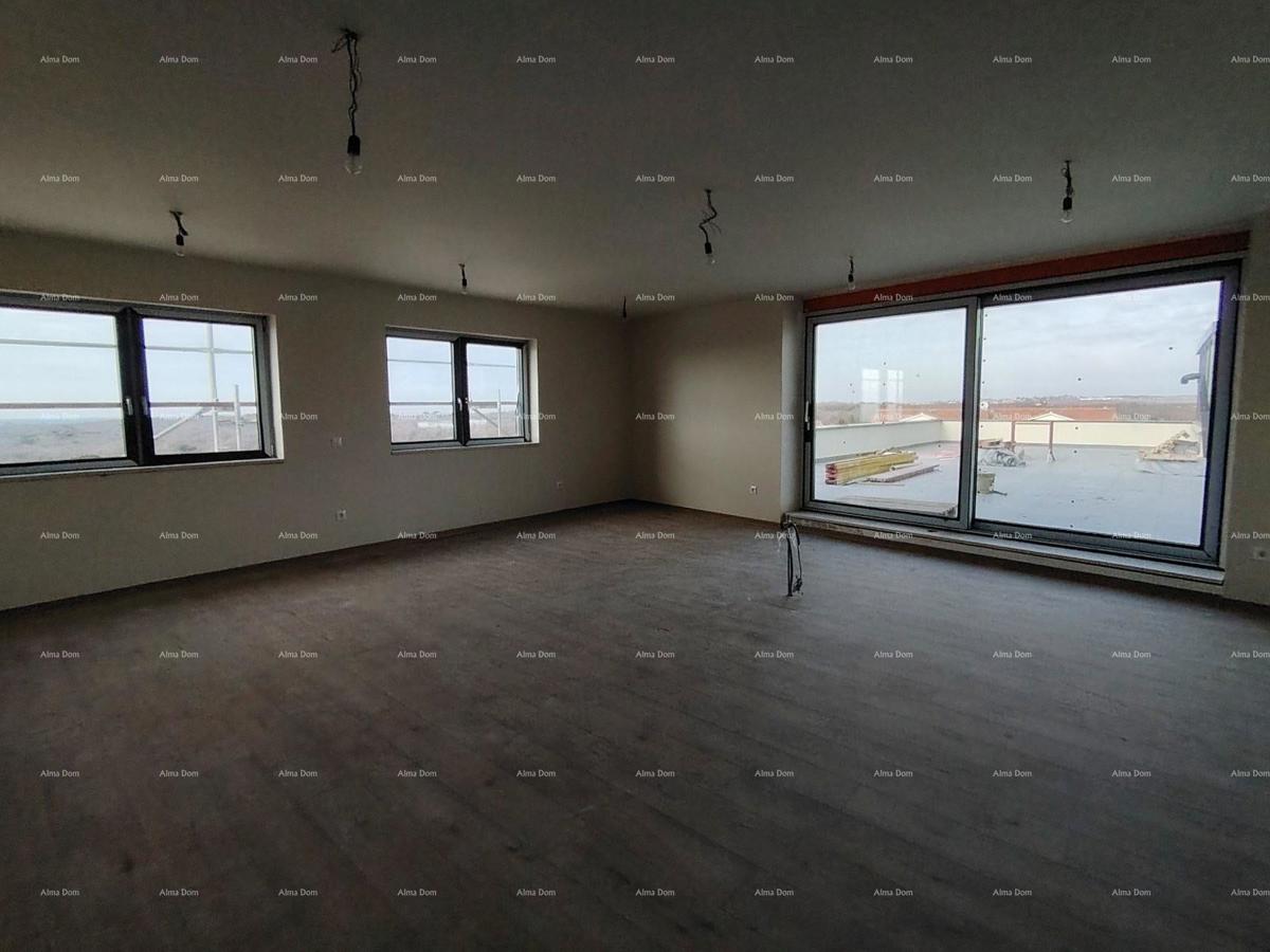 Poreč, Veli Maj, ATTICO CON VISTA PANORAMICA SUL MARE