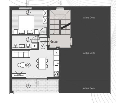 Vendita di appartamenti nel nuovo complesso residenziale, Štinjan! 8B