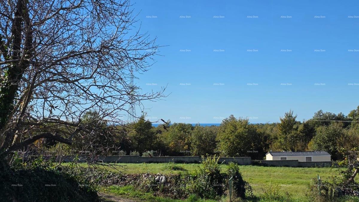 Vista sul mare!! Vendita di terreni con permesso di costruzione e progetto, nei dintorni di Vodnjan!