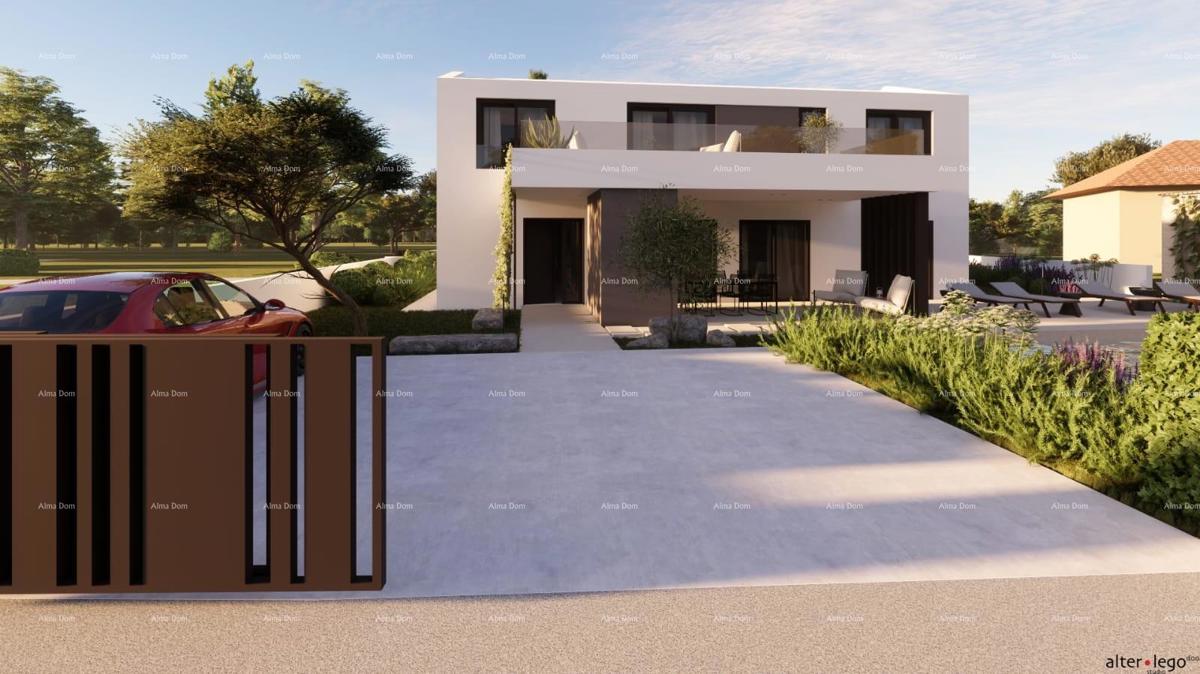 Vista sul mare!! Vendita di terreni con permesso di costruzione e progetto, nei dintorni di Vodnjan!