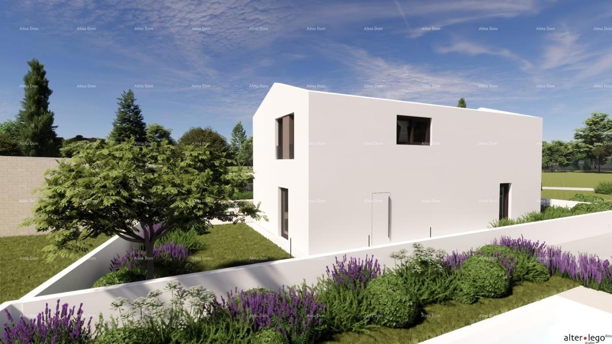 Vista sul mare!! Vendita di terreni con permesso di costruzione e progetto, nei dintorni di Vodnjan!